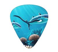Púas de guitarra Deep Sea Whales, púas de celuloide de alta calidad para una mejor jugabilidad y tono.