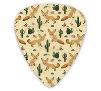 Púas de guitarra Desert Of Fox Premium Púas de guitarra 12 piezas Púas de ukelele que incluyen 0,46 mm 0,71 mm 0,96 mm