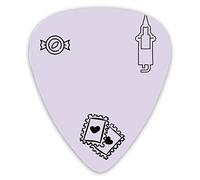 Púas de guitarra Diseño de patrón de naipes 12 piezas Púas de ukelele que incluyen 0,46 mm 0,71 mm 0,96 mm