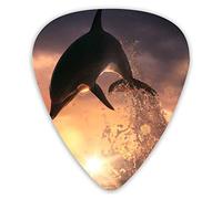 Púas de guitarra Dolphin Jump Out of Ocean 12 piezas de púas de ukelele que incluyen 0,46 mm 0,71 mm 0,96 mm