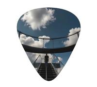 Púas de guitarra duraderas Cloud Observation Deck: tres grosores finos, medianos y gruesos disponibles, adecuadas para guitarra, bajo, guitarra eléctrica y ukelele