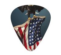 Púas de guitarra eléctrica 3D con águila calva volando con bandera americana de alta calidad, púas de guitarra para una experiencia musical sin igual