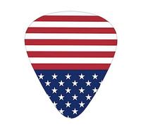 Púas de guitarra eléctrica con diseño de bandera americana y rayas para bajo de alta calidad, púas de guitarra para una experiencia musical sin igual