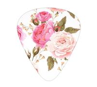 Púas de guitarra eléctrica de alta calidad con diseño de flor de rosa, para una experiencia musical sin igual