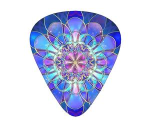 Púas de guitarra eléctrica de bajo con patrón de flores rectangulares, púas de guitarra para una experiencia musical sin igual