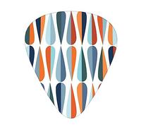 Púas de guitarra eléctrica de bajo de mediados de siglo modernas con formas de gota, púas de guitarra para una experiencia musical sin igual