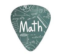 Púas de guitarra eléctrica de bajo premium con lecciones de matemáticas, púas de guitarra para una experiencia musical sin igual