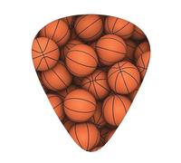 Púas de guitarra eléctrica de bajo premium naranja de baloncesto, púas de guitarra para una experiencia musical inigualable