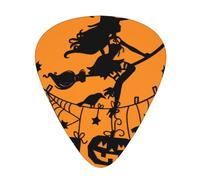 Púas de guitarra eléctrica de bajo premium volando de bruja de Halloween, púas de guitarra para una experiencia musical sin igual