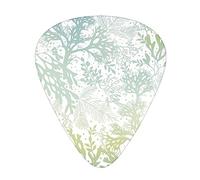 Púas de guitarra eléctrica Green Sea Blue Seaweed Premium Bass Guitarra, Púa de guitarra para una experiencia musical inigualable