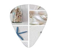 Púas de guitarra eléctrica para bajo con diseño de estrella de mar y conchas marinas para una experiencia musical sin igual
