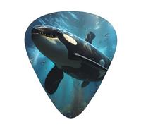 Púas de guitarra enormes ballenas asesinas, hechas de material ABS, adecuadas para guitarras acústicas, guitarras eléctricas, etc.