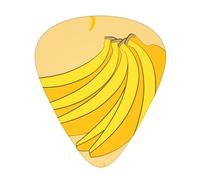 Púas de guitarra estampadas de plátano de dibujos animados para guitarristas acústicos, eléctricos y de banda, 12 piezas en 3 grosores diferentes
