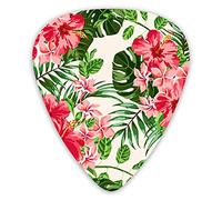 Púas de guitarra Exóticas hojas tropicales Flor Floral Vintage Premium Picks Sampler 12 paquetes - Variedad de púas de guitarra Púas