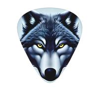 Púas de guitarra Fierce Wolf Head, púas de celuloide de alta calidad para una mejor jugabilidad y tono.