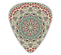Púas de guitarra Flores de colores Flores dibujadas a mano Púas de primera calidad Vintage Sampler 12 paquetes - Variedad Púas de guitarra Púas
