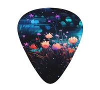 Púas de guitarra Flowers at the River en tres grosores diferentes, adecuadas para guitarristas eléctricas y guitarristas de banda
