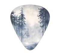 Púas de guitarra Forest in the Fog en tamaños finos, medianos y gruesos, juego de 12 piezas, adecuadas para guitarra eléctrica y varios instrumentos