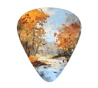 Púas de guitarra Forest River en tamaños finos, medianos y gruesos, juego de 12 piezas, adecuadas para guitarra eléctrica y varios instrumentos
