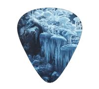 Púas de guitarra Frozen Forest en tamaños finos, medianos y gruesos, juego de 12 piezas, adecuadas para guitarra eléctrica y varios instrumentos
