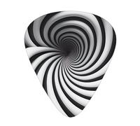 Púas de guitarra Gif con ilusión óptica en espiral, púas de celuloide de alta calidad para una mejor jugabilidad y tono.