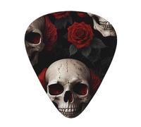 Púas de guitarra gótica de cabeza de oveja en tamaños finos, medianos y gruesos, juego de 12 piezas, adecuadas para guitarra eléctrica y varios instrumentos