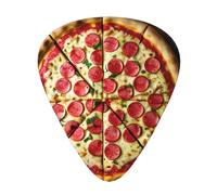Púas de guitarra grandes con impresión de pizza de 3 grosores diferentes para bajo, ukelele y guitarras acústicas