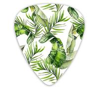 Púas de guitarra Green Leaves 12 piezas de púas de ukelele de 0,46 mm 0,71 mm 0,96 mm