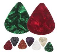 Púas de Guitarra Gruesas 30 Piezas Xylonite Nylon para Eléctrica | Colores Variados, Formato Triangular, Kit de Complementos para Músicos, Precisión y Velocidad al Tocar Color Aleatorio