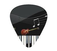 Púas de guitarra Guitarra Patrón de piano Impresión Ukelele Bajo Guitarras acústicas eléctricas Delgadas Medianas Pesadas Paquete de 12 (0,46/0,71/0,96 mm)