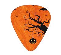 Púas de guitarra Happy Halloween Party Print Ukelele Bajo Guitarras acústicas eléctricas Delgadas Medianas Pesadas Paquete de 12 (0,46/0,71/0,96 mm)