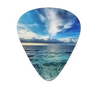 Púas de guitarra Hermosa vista del mar Impresión Ukelele Bajo Guitarras acústicas eléctricas Delgadas Medianas Pesadas Paquete de 12 (0,46/0,71/0,96 mm)