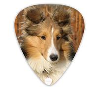 Púas de guitarra Hermosas púas de ukelele para perros de raza Sheltie, 12 piezas, incluidas 0,46 mm 0,71 mm 0,96 mm