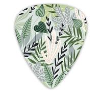 Púas de guitarra, hojas tropicales, hermoso estampado, púas premium, muestra de 12 paquetes, variedad de púas de guitarra, púas