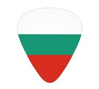 Púas de guitarra impresas con bandera búlgara, 12 piezas en 3 grosores diferentes, adecuadas para guitarra acústica, guitarra eléctrica y guitarristas de banda