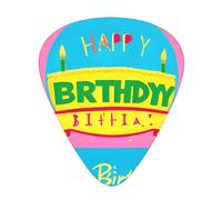 Púas de guitarra impresas con globos de feliz cumpleaños para guitarristas acústicos, eléctricos y de banda, 12 piezas en 3 grosores diferentes