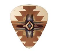 Púas de guitarra impresas con patrones nativos americanos para guitarristas acústicos, eléctricos y de banda, 12 piezas en 3 grosores diferentes