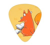 Púas de guitarra impresas con semillas de girasol y zorros, 12 piezas en 3 grosores diferentes, adecuadas para guitarra acústica, guitarra eléctrica y guitarristas de banda