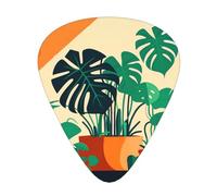 Púas de guitarra impresas de bambú con diseño de tortuga, 12 piezas en 3 grosores diferentes, adecuadas para guitarra acústica, guitarra eléctrica y guitarristas de banda