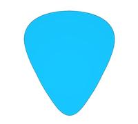 Púas de guitarra impresas de color azul claro para guitarristas acústicos, eléctricos y de banda, 12 piezas en 3 grosores diferentes