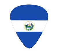 Púas de guitarra impresas de El Salvador para guitarristas acústicos, eléctricos y de banda, 12 piezas en 3 grosores diferentes