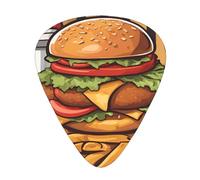 Púas de guitarra impresas de gran tamaño para guitarristas acústicos, eléctricos y de banda, 12 piezas en 3 grosores diferentes