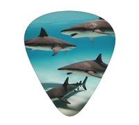 Púas de guitarra impresas Fish in the Deep Sea, 12 piezas en 3 grosores diferentes, adecuadas para guitarra acústica, guitarra eléctrica y músicos de banda