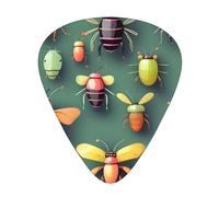 Púas de guitarra Insect Atlas, hechas de material ABS, adecuadas para guitarras acústicas, guitarras eléctricas, etc.