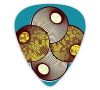 Púas de guitarra La tela estampada africana de moda es súper hermosa Púas de guitarra 12 paquetes - Variedad de púas de guitarra Púas