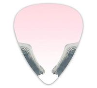 Púas de guitarra Las mejores púas de guitarra premium Angel Wings 12 piezas de púas de ukelele que incluyen 0,46 mm 0,71 mm 0,96 mm