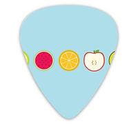 Púas de guitarra Limón Sandía Kiwi 12 piezas Púas de ukelele que incluyen 0,46 mm 0,71 mm 0,96 mm