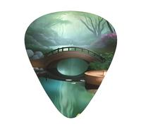Púas de guitarra Little Bridge in the East, 12 piezas por paquete, 3 grosores diferentes, adecuadas para guitarra, bajo, ukelele y otros instrumentos.