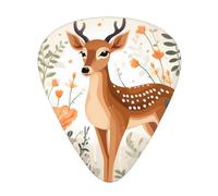 Púas de guitarra Little Fresh Deer en tamaños finos, medianos y gruesos, juego de 12 piezas, adecuadas para guitarra eléctrica y varios instrumentos