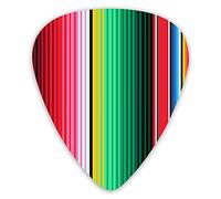 Púas de guitarra Manta mexicana Rayas Patrón sin costuras Púas premium Sampler 12 paquetes - Variedad de púas de guitarra Púas